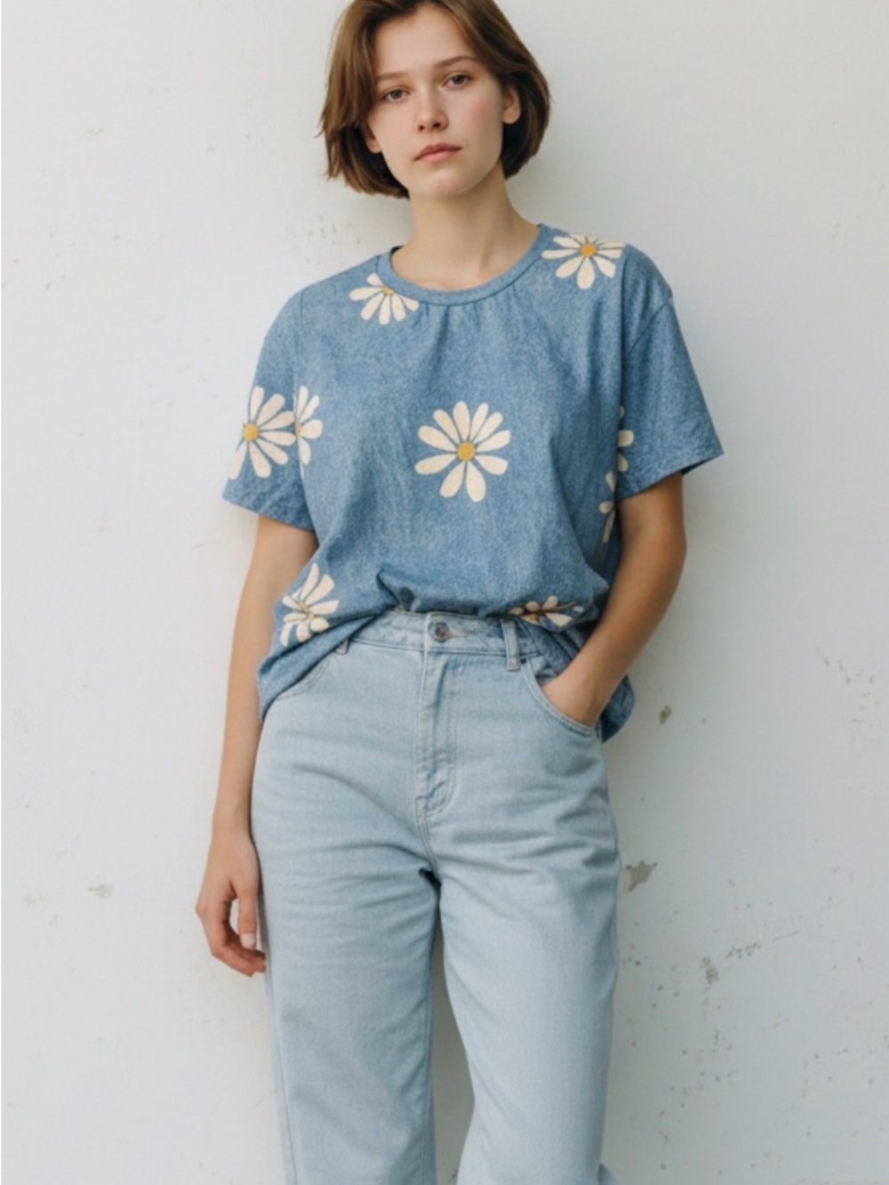 NWOT: size 12 Blue Daisy Print Tee.. BC pallet pull